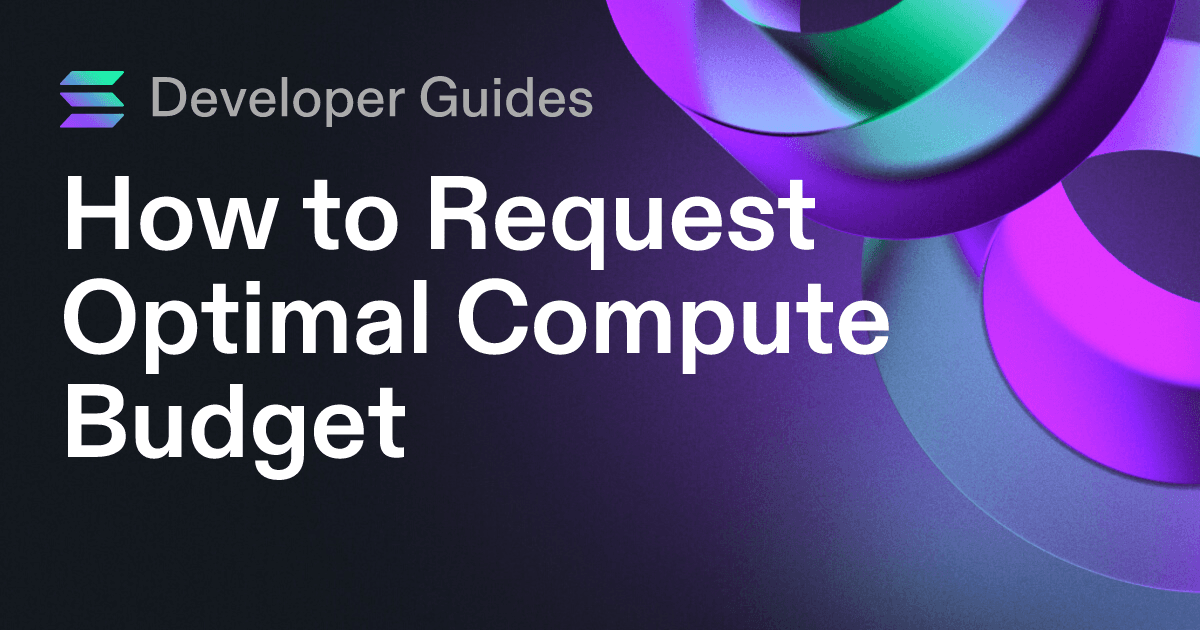 How to Request Optimal Compute Budget