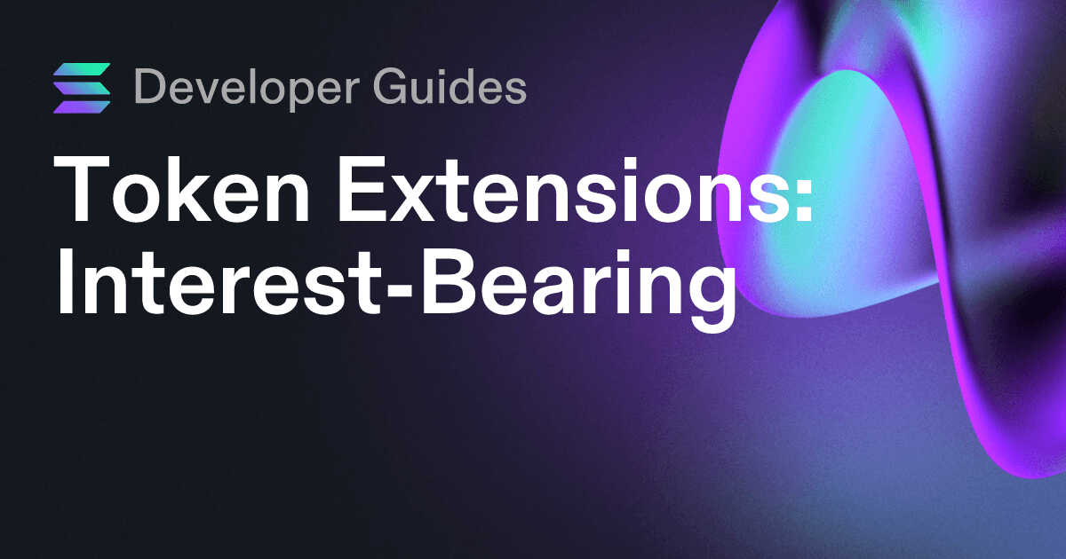 How to use the Interest-Bearing extension